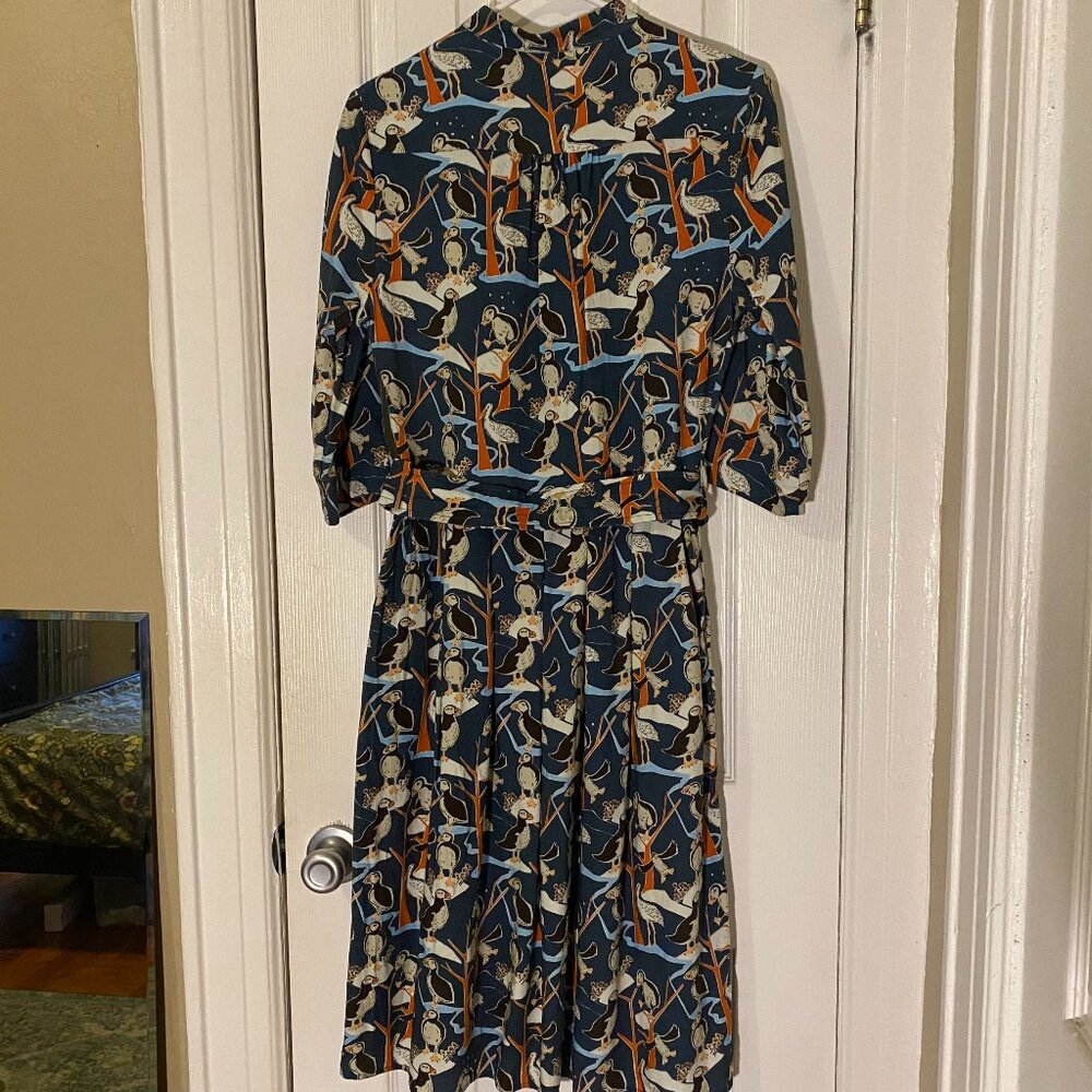 Palava Cynthia Dress in Blue Puffins - Picture 5 of 14